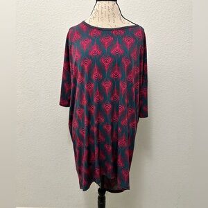 Women’s Top with Peacock Tail design